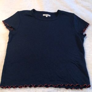 Madewell navy and red T-shirt